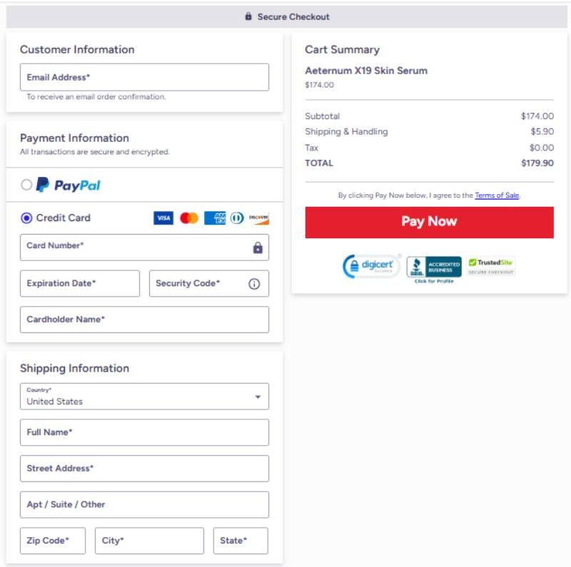 Secure checkout badges ensuring safe and encrypted payment